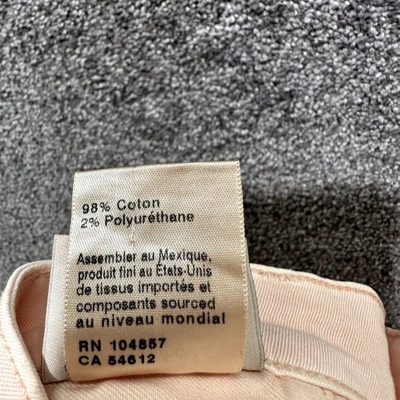 Adriano Goldschmied Tristan Tailored Trouser Pants Women 25 Pink Straight Ankle - Picture 16 of 16